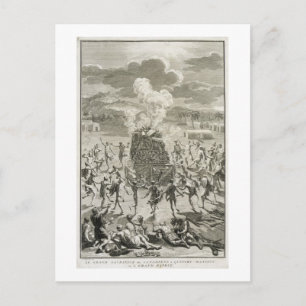 The Sacrifice to Quitchi-Manitou, or The Great Spi Postcard