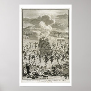 The Sacrifice to Quitchi-Manitou, or The Great Spi Poster