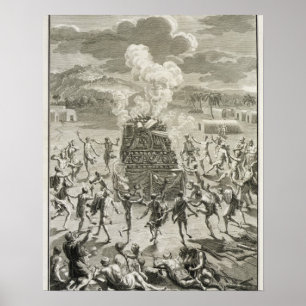 The Sacrifice to Quitchi-Manitou, or The Great Spi Poster