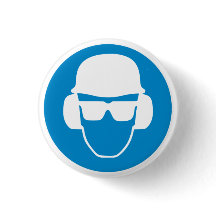 The Safety Man Button Badge