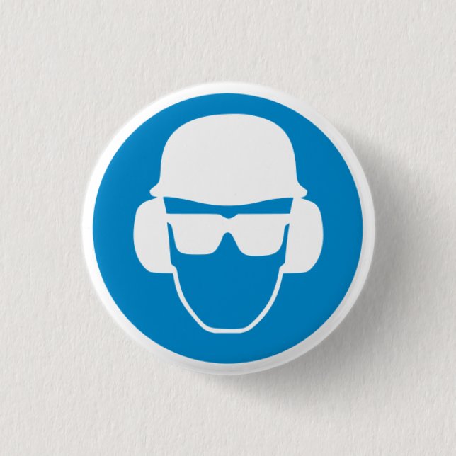 The Safety Man Button Badge (Front)