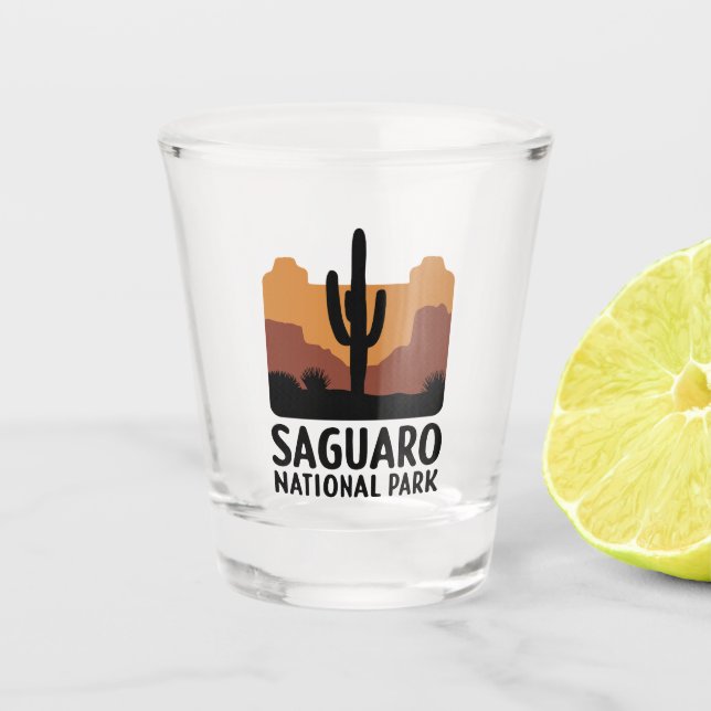 The Saguaro Cactus Shot Glass (Front)