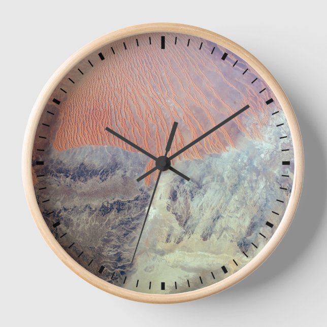 The Sahara Desert In Algeria, North Africa. Clock (Front)