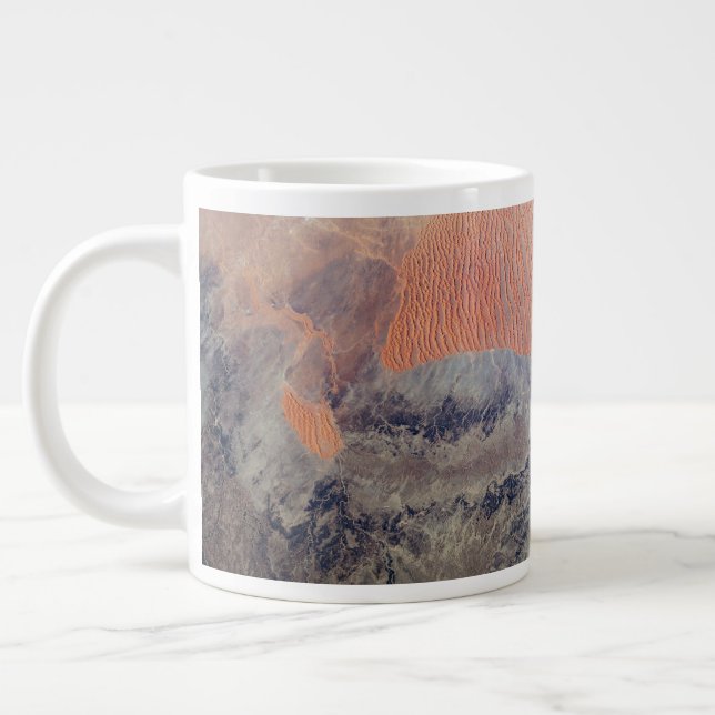 The Sahara Desert In Algeria, North Africa. Large Coffee Mug (Left)