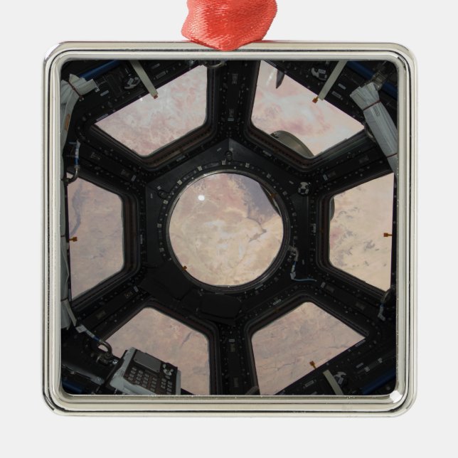 The Sahara Desert visible through the windows Metal Tree Decoration (Front)