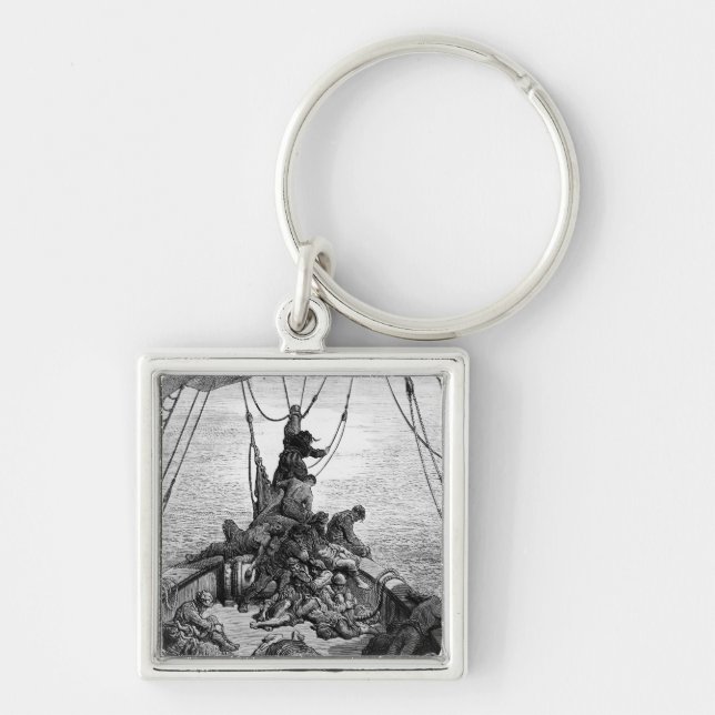 The sailors becalmed and tormented by thirst key ring (Front)