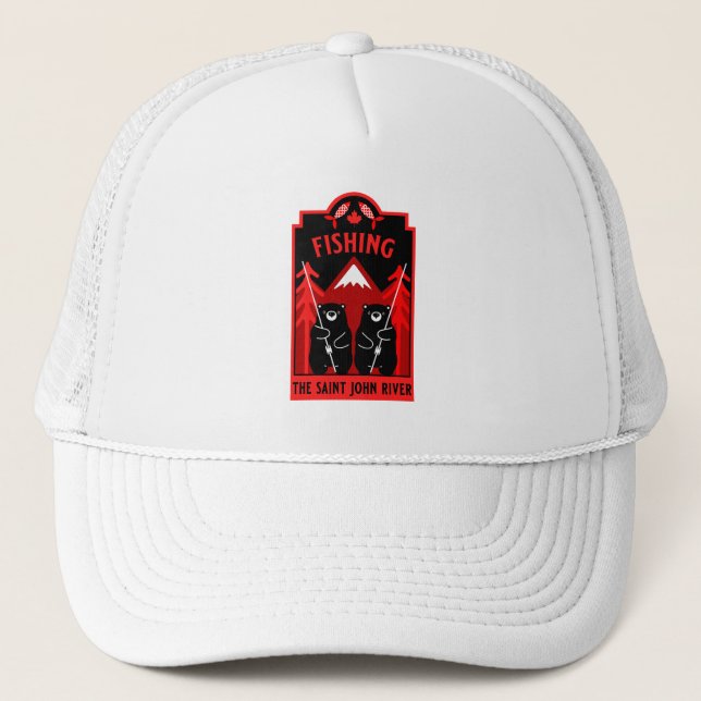 The Saint John River Fishing Canada Trucker Hat (Front)