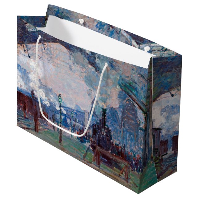 The Saint-Lazare Station, Monet Large Gift Bag (Front Angled)