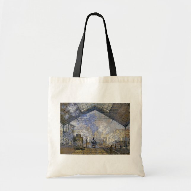 The Saint-Lazare Station, Monet Tote Bag (Front)