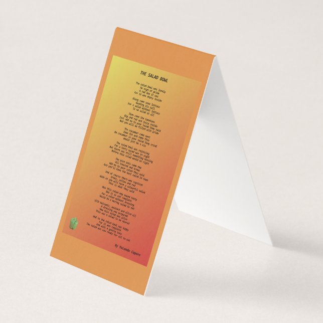 The Salad Bowl Folded Card (Front)