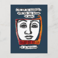 The Salami Is Delicious Postcard