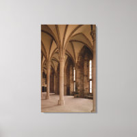 The Salle des Hotes, interior view of the Abbey