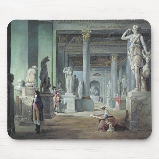 The Salle des Saisons at the Louvre, c. 1802 Mouse Pad (Front)