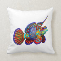 The Saltwater Aquarium Mandarin Fish Pillow