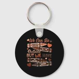 The Same Heart Inside Black History Month African  Key Ring
