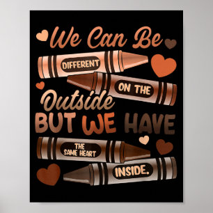 The Same Heart Inside Black History Month African  Poster