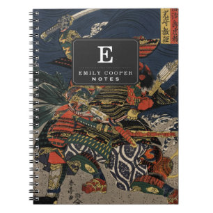 The samurai warriors Tadanori and Noritsune Spiral Notebook