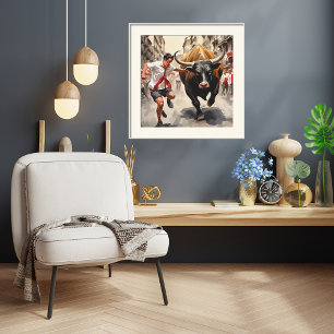 The San Fermin parade in Spain Print