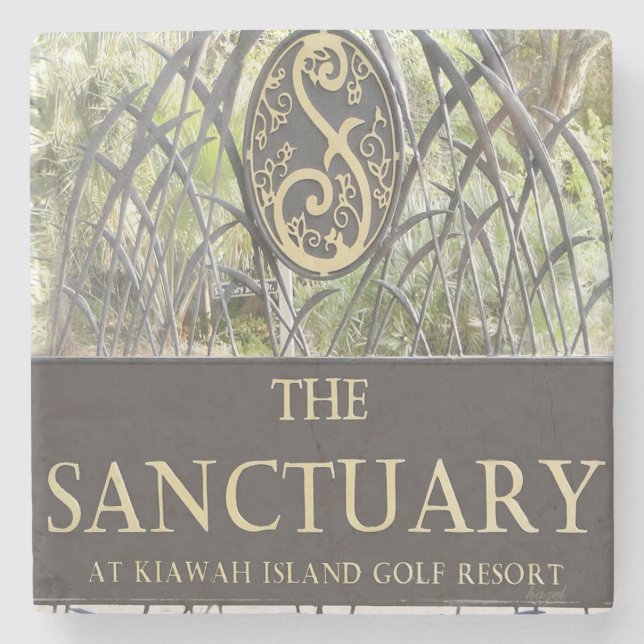 The Sanctuary, Kiawah Island, SC Marble Stone Coas Stone Coaster (Front)
