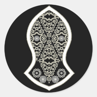 The Sandal Of The Prophet (White) Classic Round Sticker