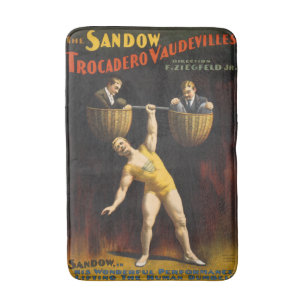 The Sandow Eugen Sandow Vaudeville Weightlifter Bath Mat