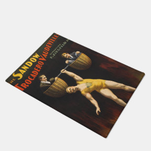 The Sandow Eugen Sandow Vaudeville Weightlifter Doormat