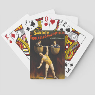 The Sandow Eugen Sandow Vaudeville Weightlifter Playing Cards