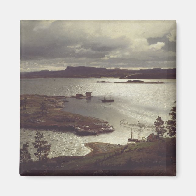 The Sandvik Fiord by Hans Gude Magnet (Front)