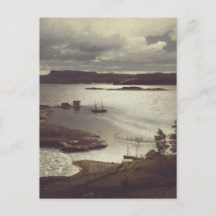 The Sandvik Fiord by Hans Gude Postcard
