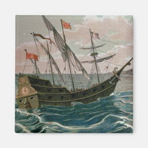 The Santa Maria Approaching the Coast of the New W Magnet