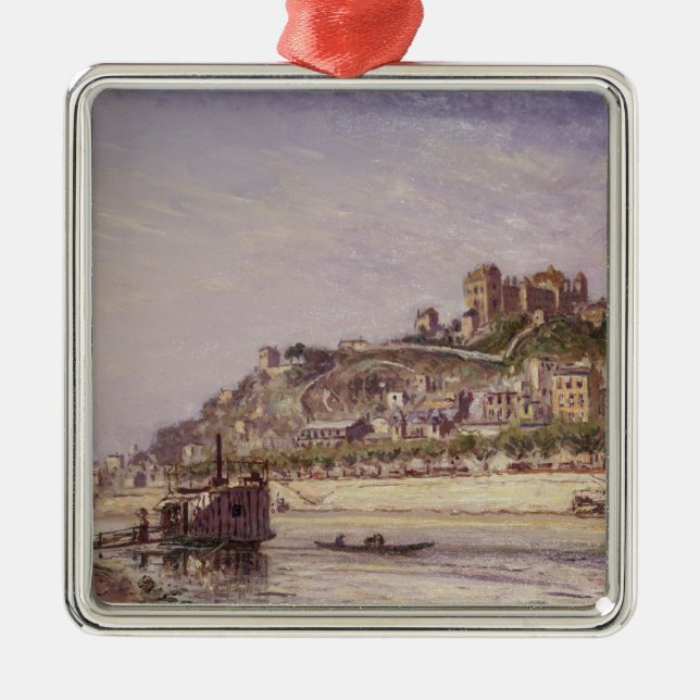 The Saone at Lyons, 1875 Metal Tree Decoration (Front)