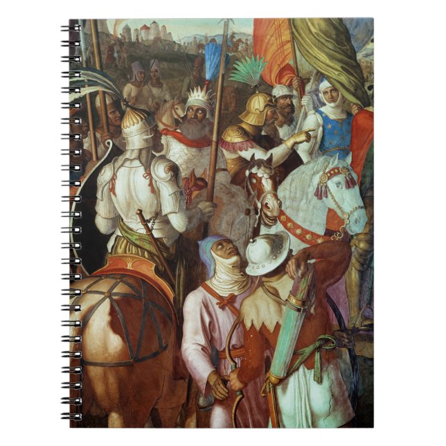 The Saracen Army outside Paris, 730-32 AD Spiral Notebook (Front)