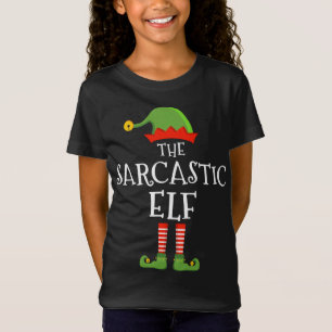 The sarcastic elf funny christmas matching family T-Shirt