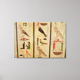 The sarcophagus of Psamtik I (664-610 BC) detail o Canvas Print