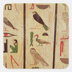 The sarcophagus of Psamtik I (664-610 BC) detail o Square Sticker