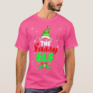 The Sassy Elf Christmas Elf Matching Family T-Shirt
