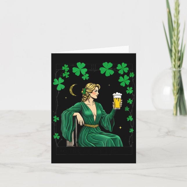 The sassy lass tarot card st patrick's day irish (Front)