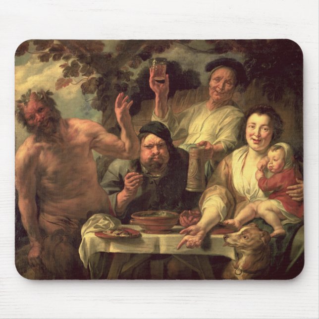 The Satyr and the Peasants Mouse Pad (Front)