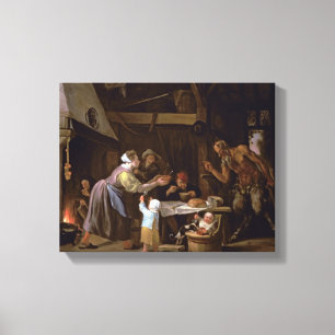 The Satyrs and the Family Canvas Print