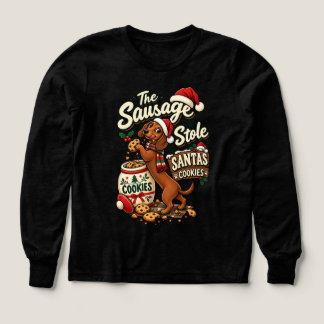 The Sausage Stole Santa's Cookies Dachshund Christ