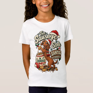The Sausage Stole Santa's Cookies Dachshund Christ T-Shirt