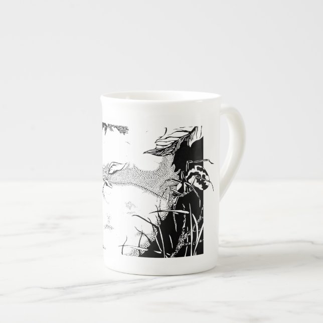 The Savage Garden Bone China Mug (Front Right)