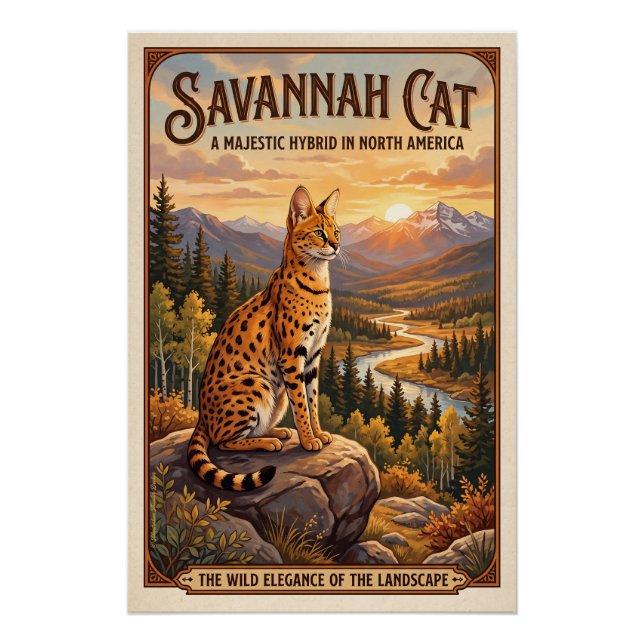 The Savannah cat  Poster (Front)