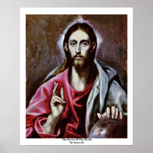 The Savior Of The World By Greco El Poster