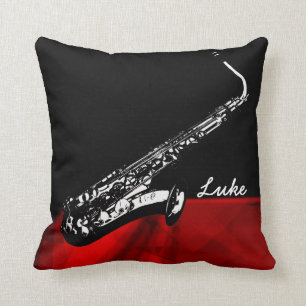 The Saxophone/Personalized Pillow