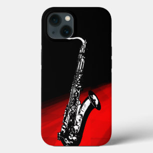 The Saxophone (Red & Black) iPhone 13 Case
