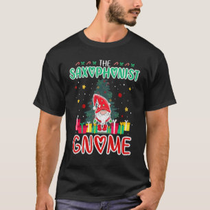 The Saxophonist Gnome Xmas Tree Group Christmas Ma T-Shirt