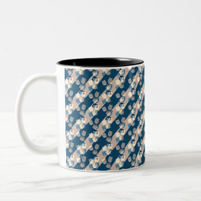The Sbuirrels Background Pattern Two-Tone Coffee Mug (Left)