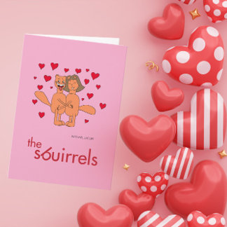 The Sbuirrels Ed and Mary Valentine Holiday Card