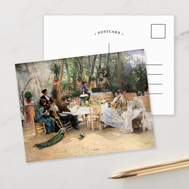The Scandinavian Artists’ Lunch | Hugo Birger Postcard (Creator Uploaded)